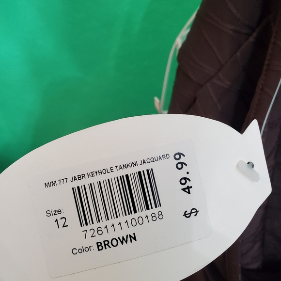 Liquid Assets Brown Key Hole Halter Sz 12 - Picture 6 of 6